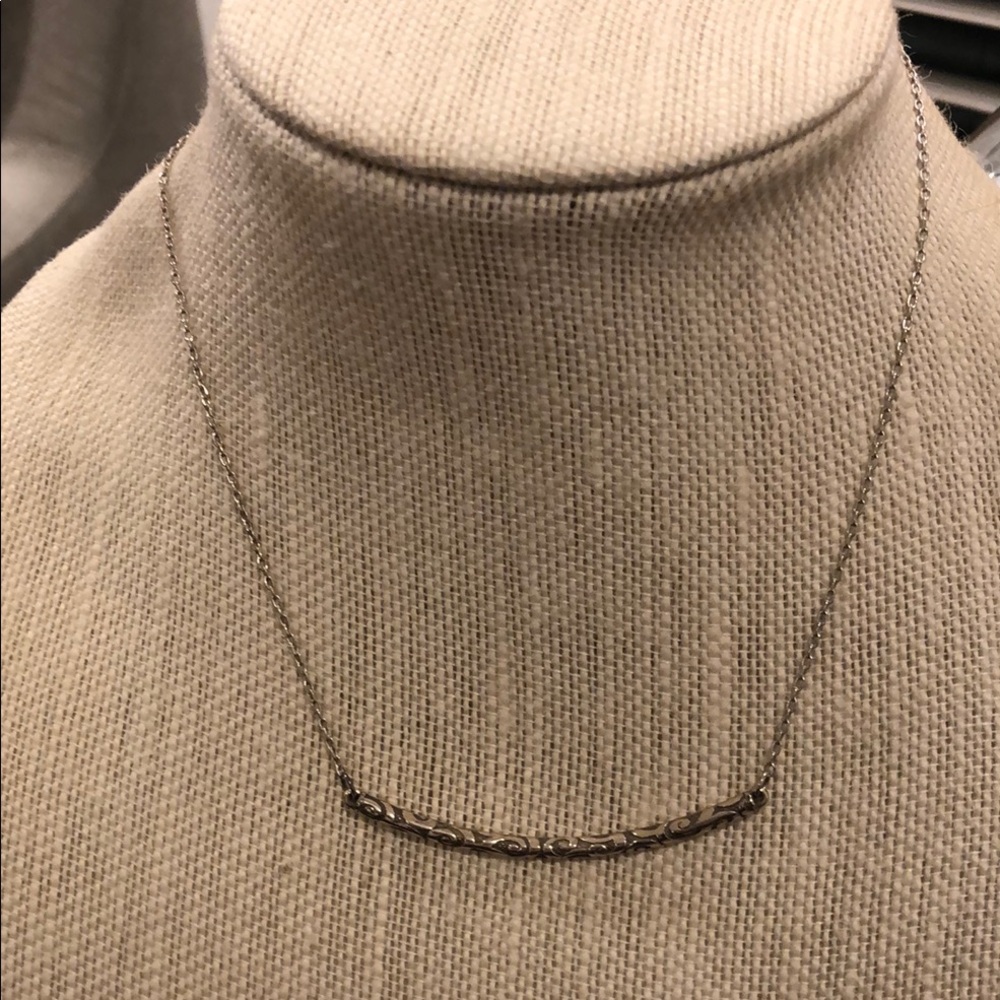 Brighton Silver Etched Necklace